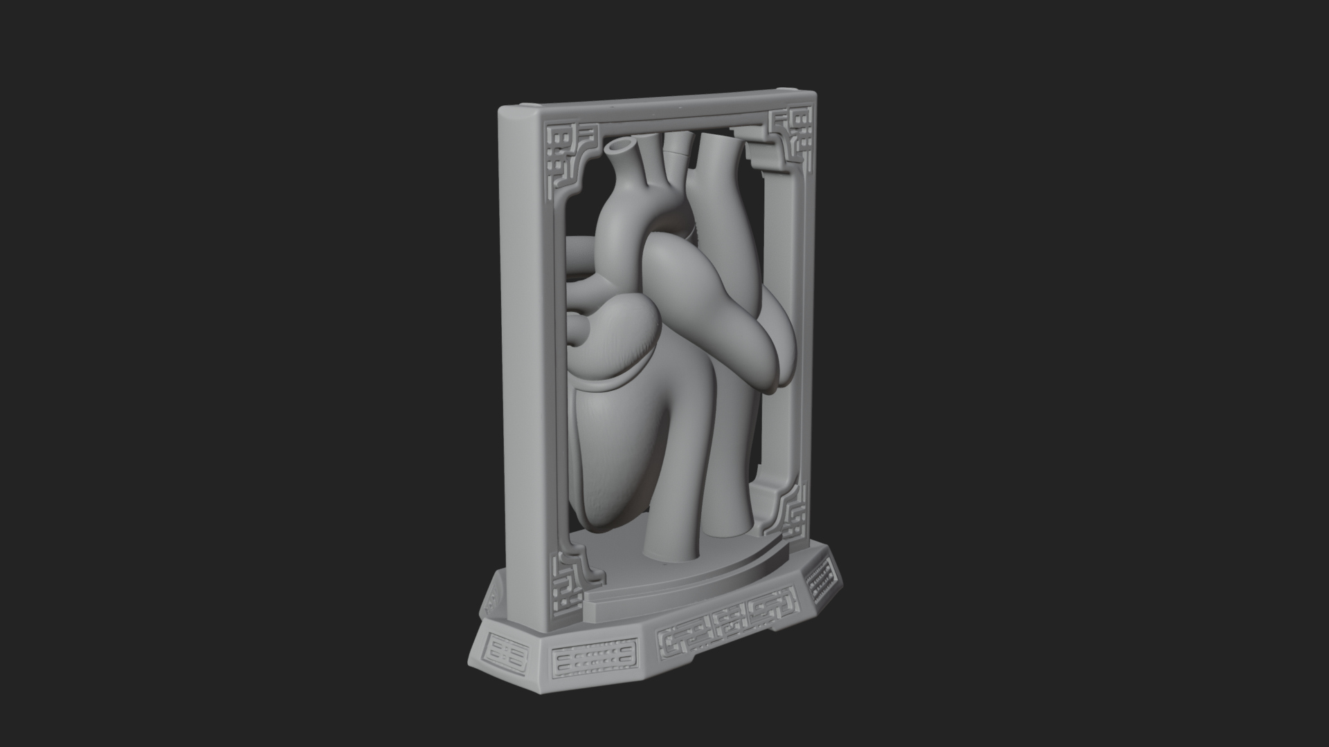 Anatomical Human Heart Model Design 22 3D Print Model 3D Model