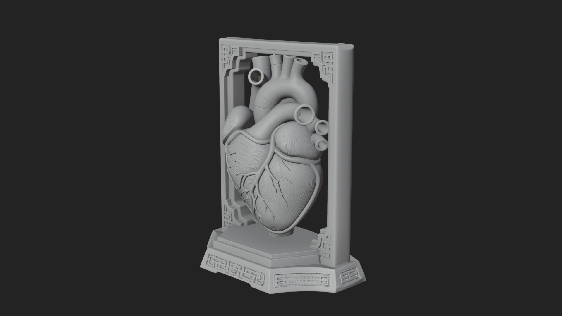 Anatomical Human Heart Model Design 22 3D Print Model 3D Model