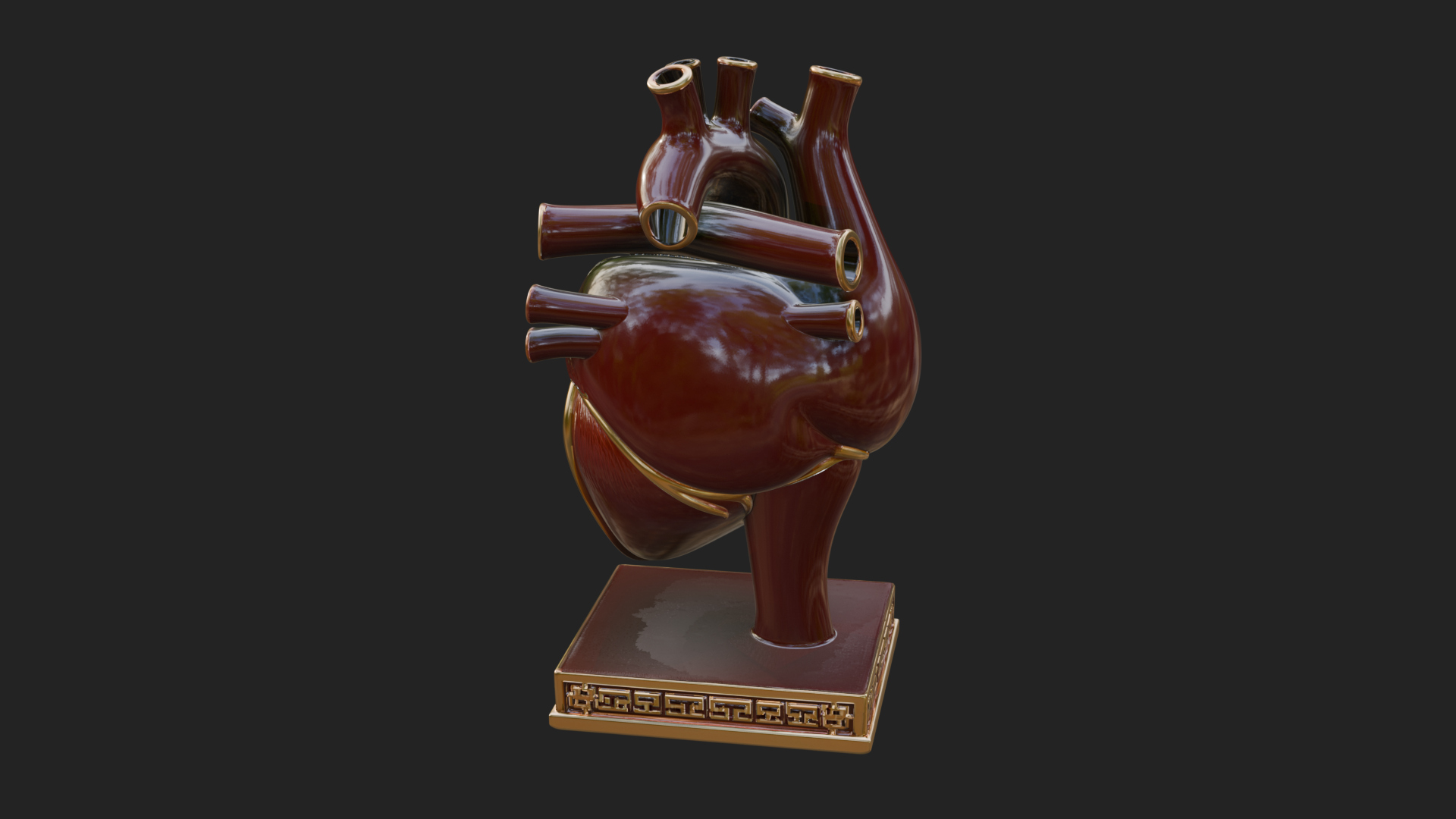 Anatomical Human Heart Model Design 23 3D Print Model 3D Model