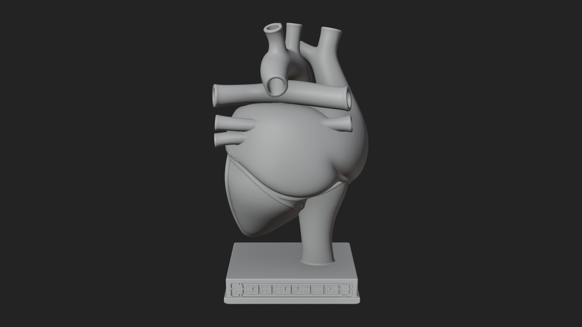 Anatomical Human Heart Model Design 23 3D Print Model 3D Model