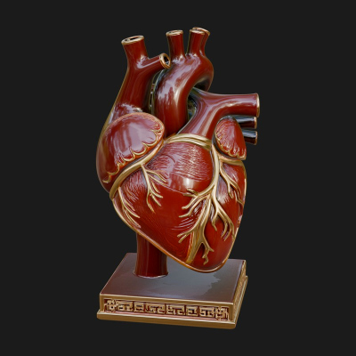 Anatomical Human Heart Model Design 23 3D Print Model