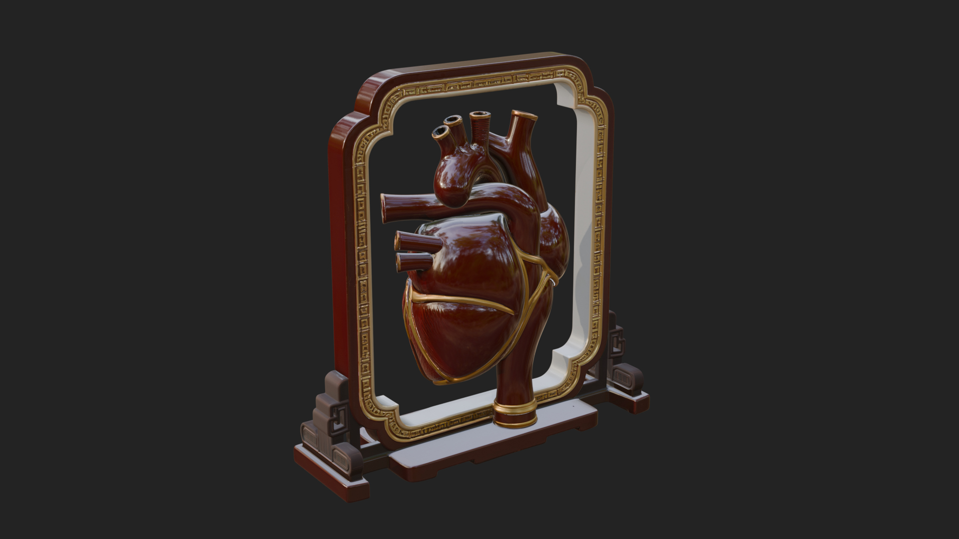 Anatomical Human Heart Model Design 24 3D Print Model 3D Model