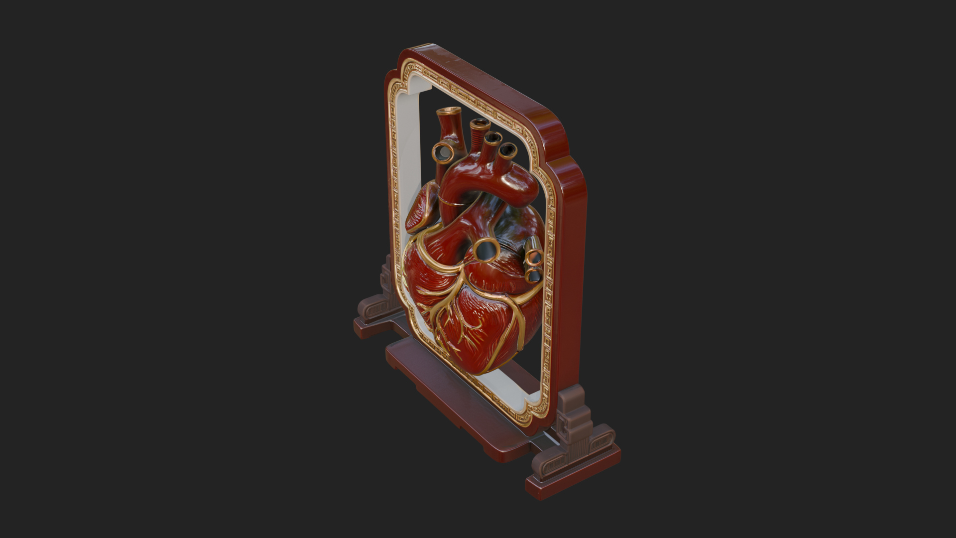 Anatomical Human Heart Model Design 24 3D Print Model 3D Model