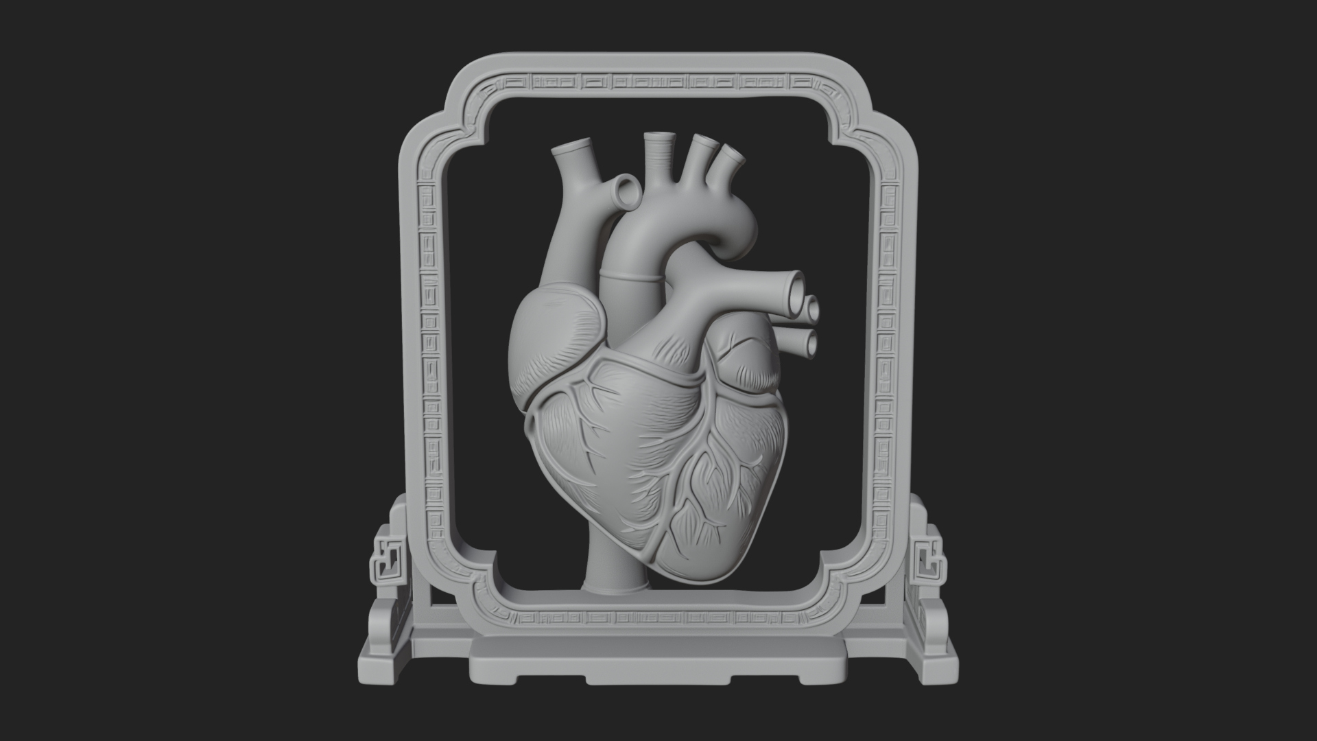 Anatomical Human Heart Model Design 24 3D Print Model 3D Model