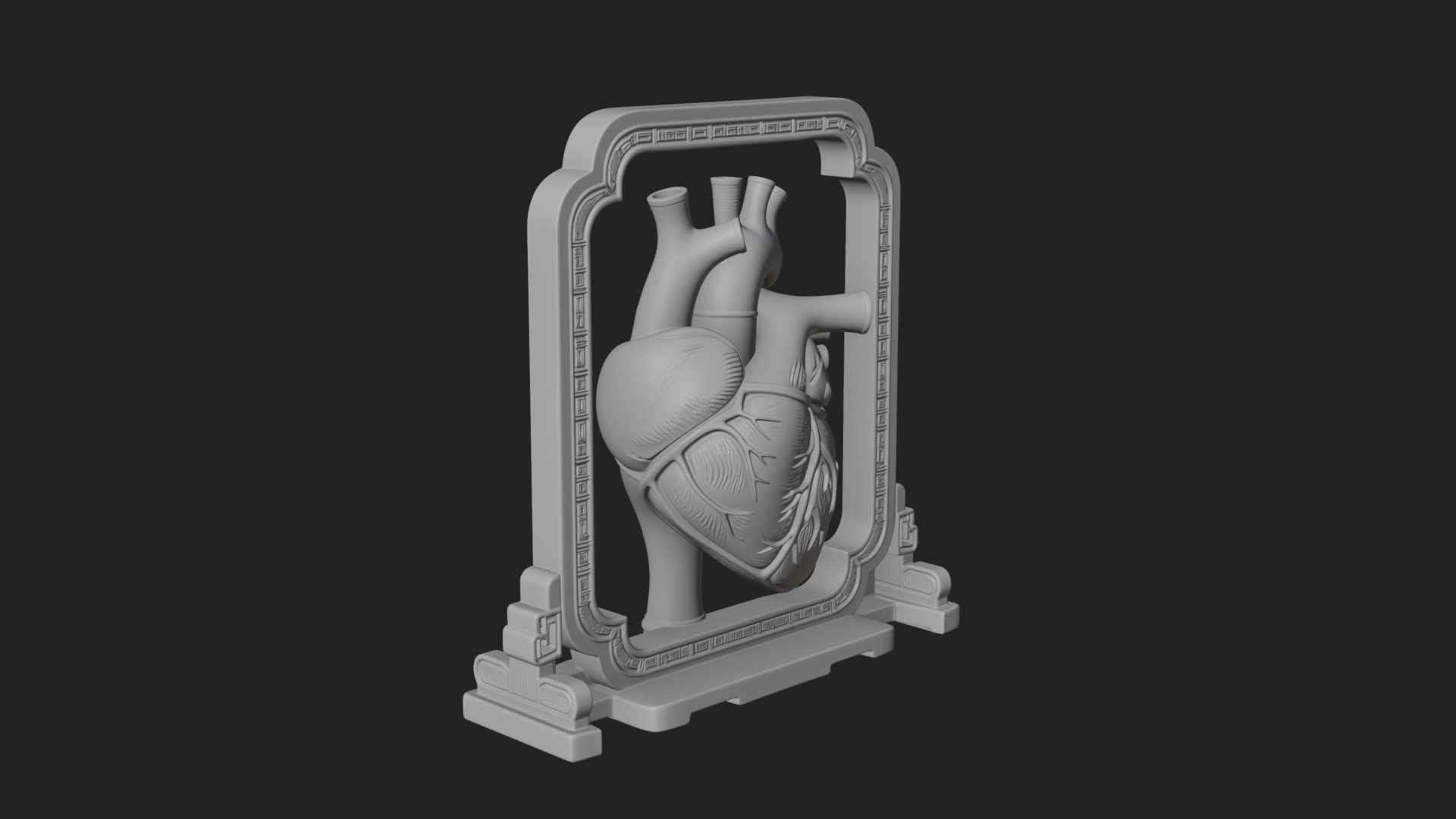 Anatomical Human Heart Model Design 24 3D Print Model 3D Model