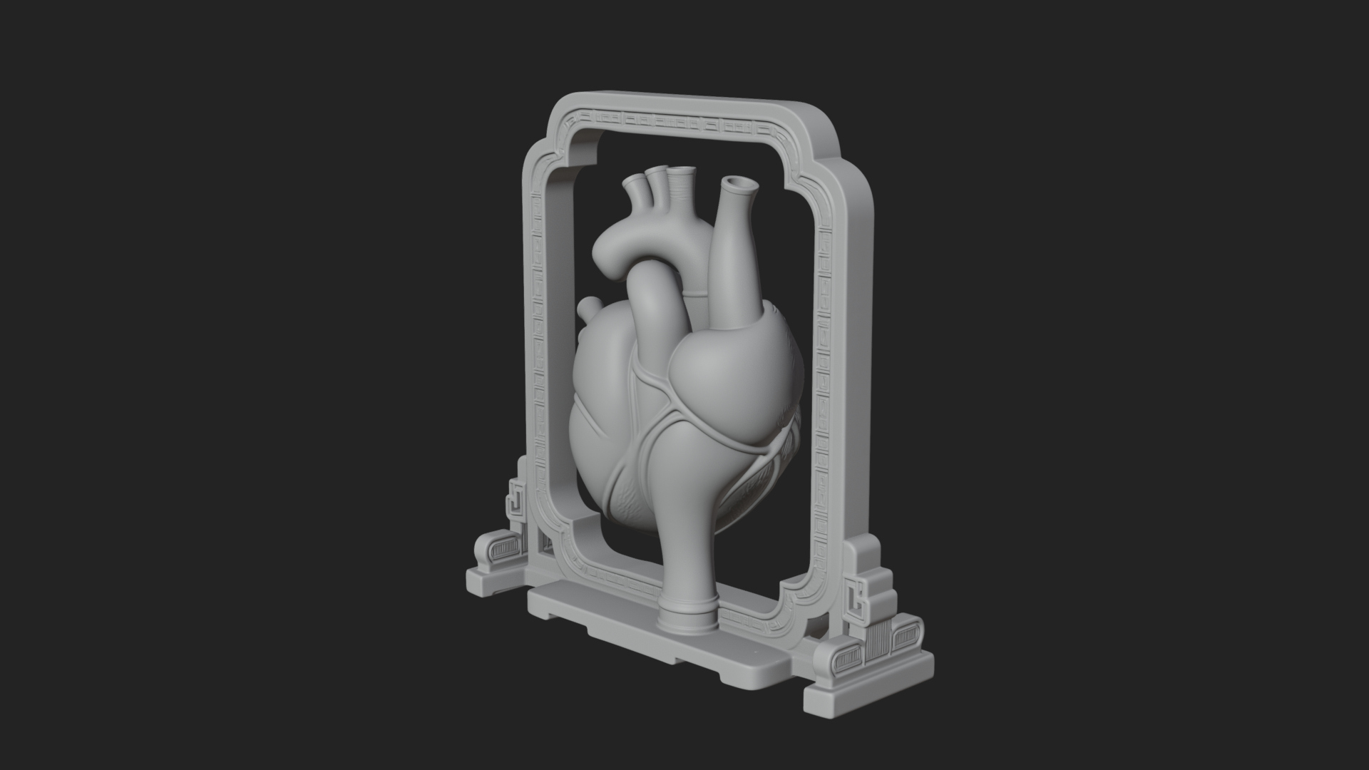 Anatomical Human Heart Model Design 24 3D Print Model 3D Model