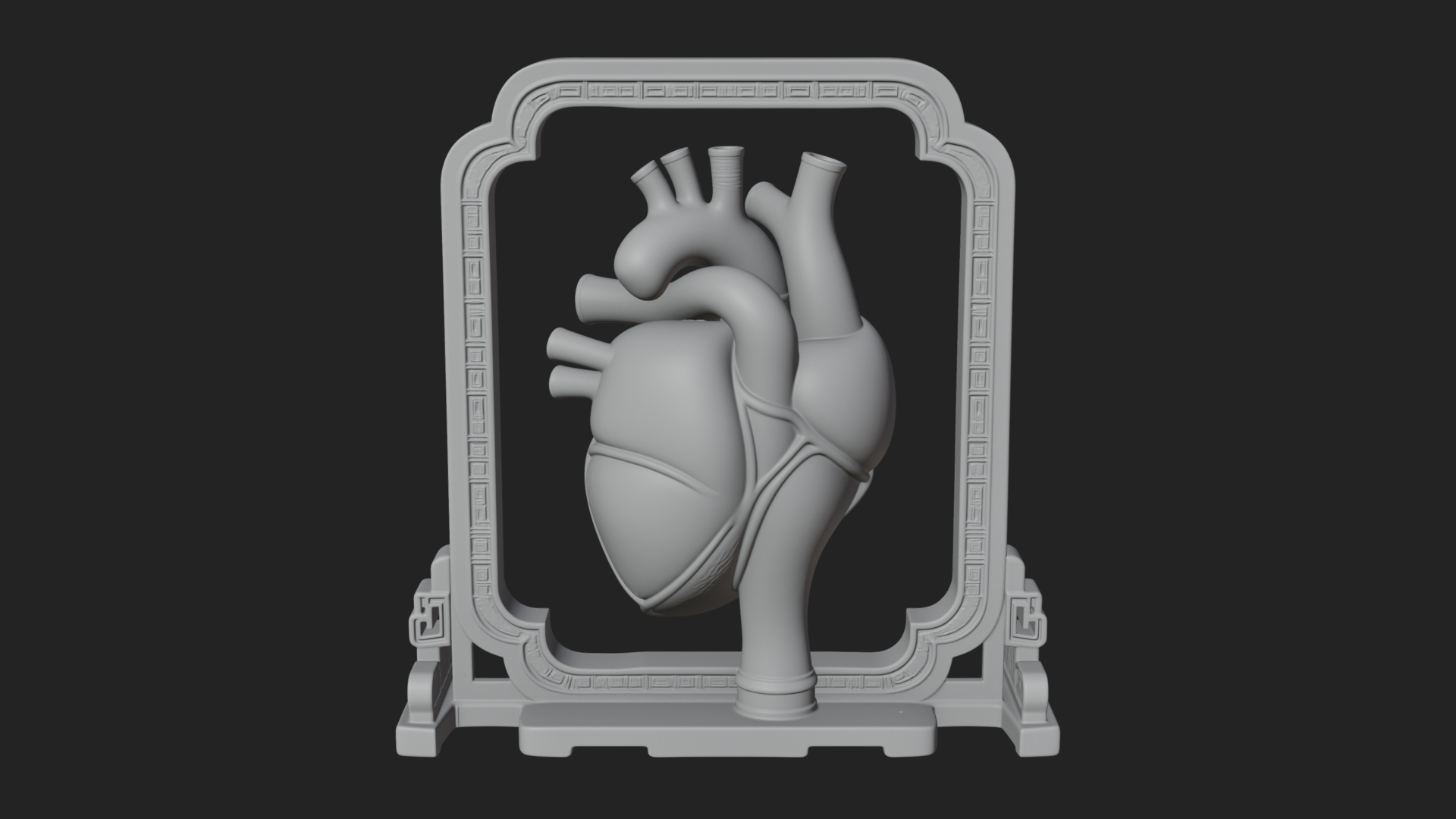 Anatomical Human Heart Model Design 24 3D Print Model 3D Model