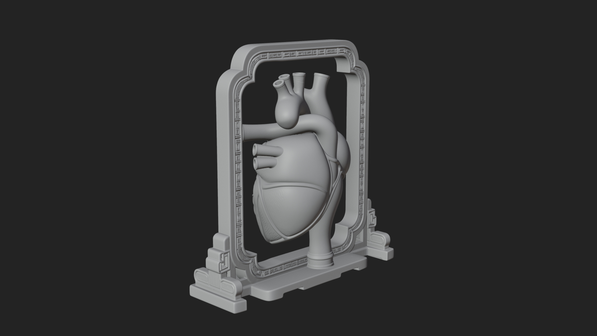 Anatomical Human Heart Model Design 24 3D Print Model 3D Model