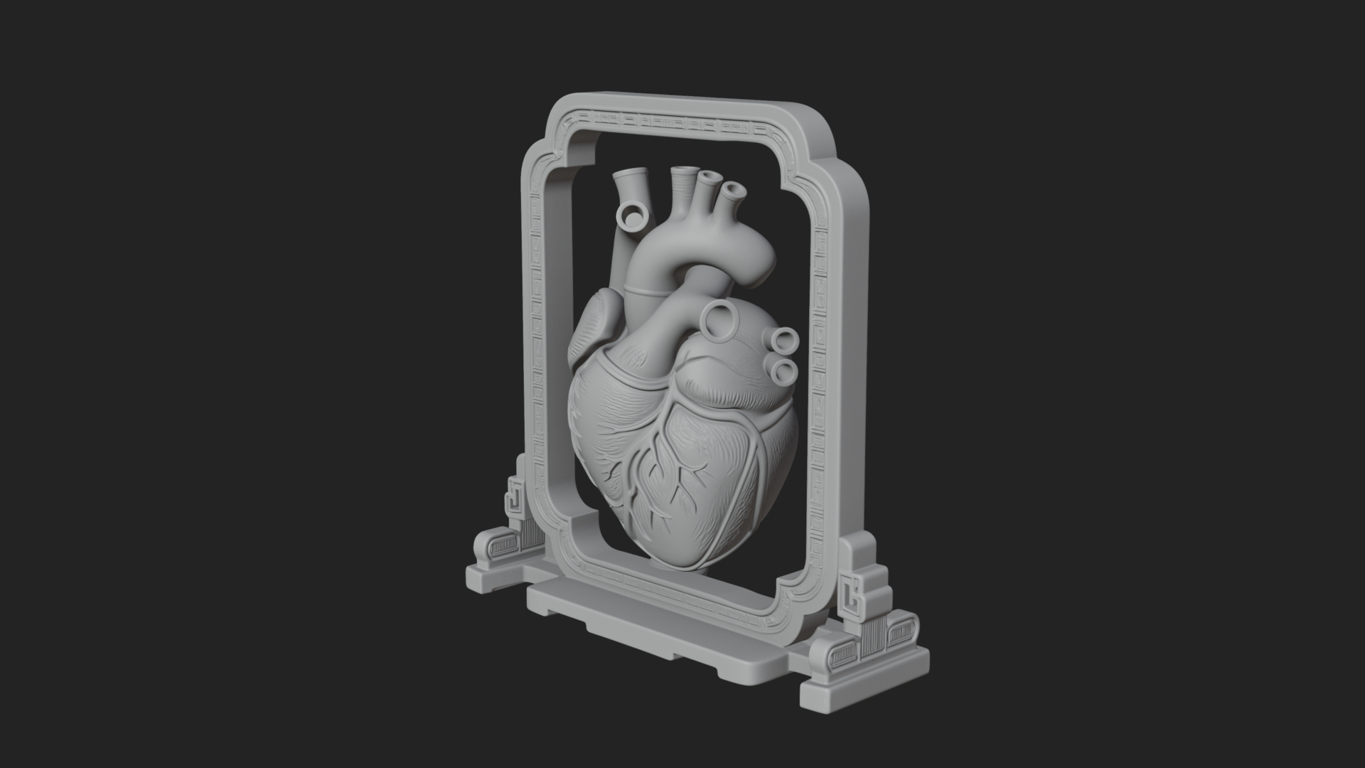 Anatomical Human Heart Model Design 24 3D Print Model 3D Model
