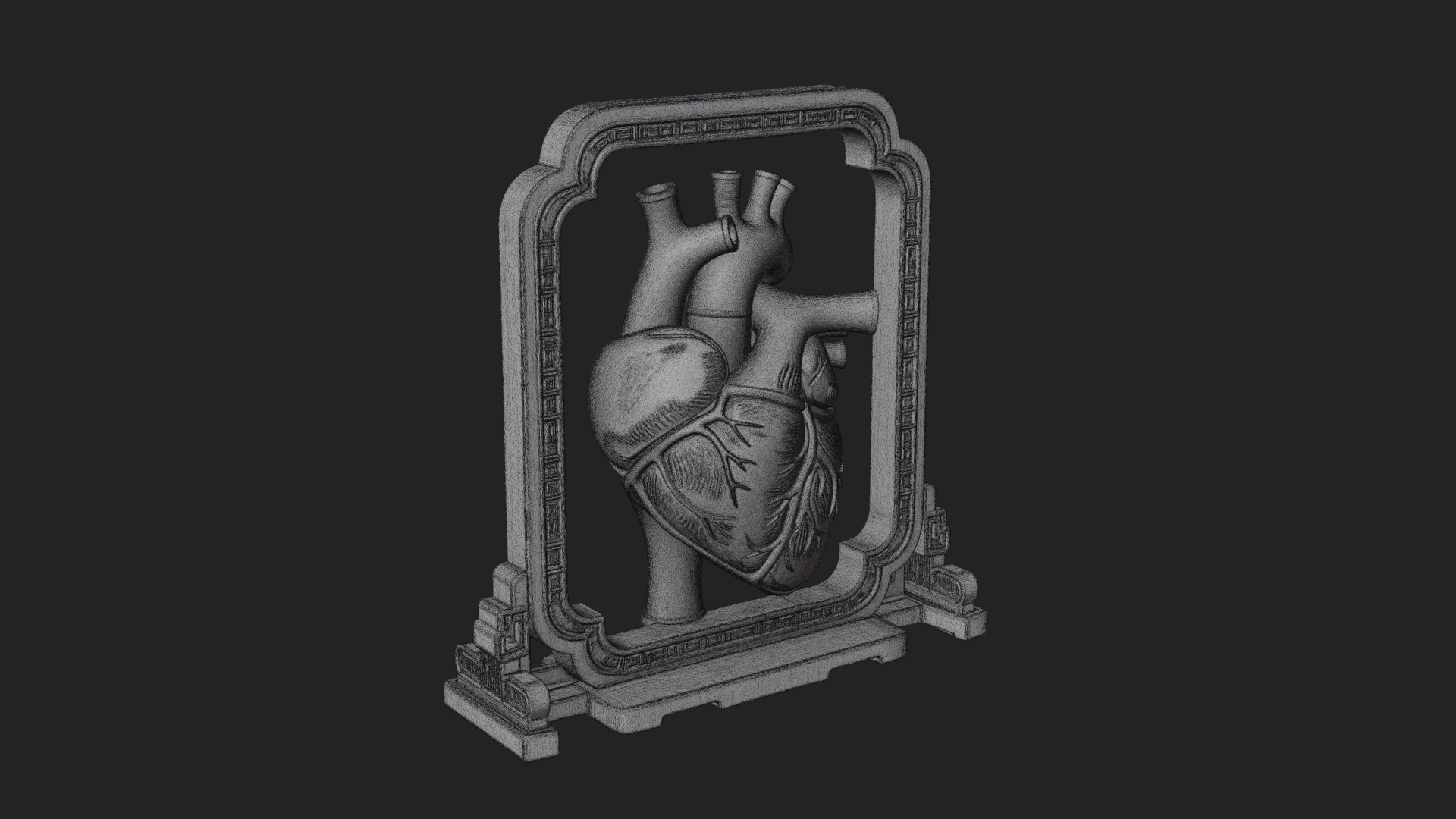 Anatomical Human Heart Model Design 24 3D Print Model 3D Model