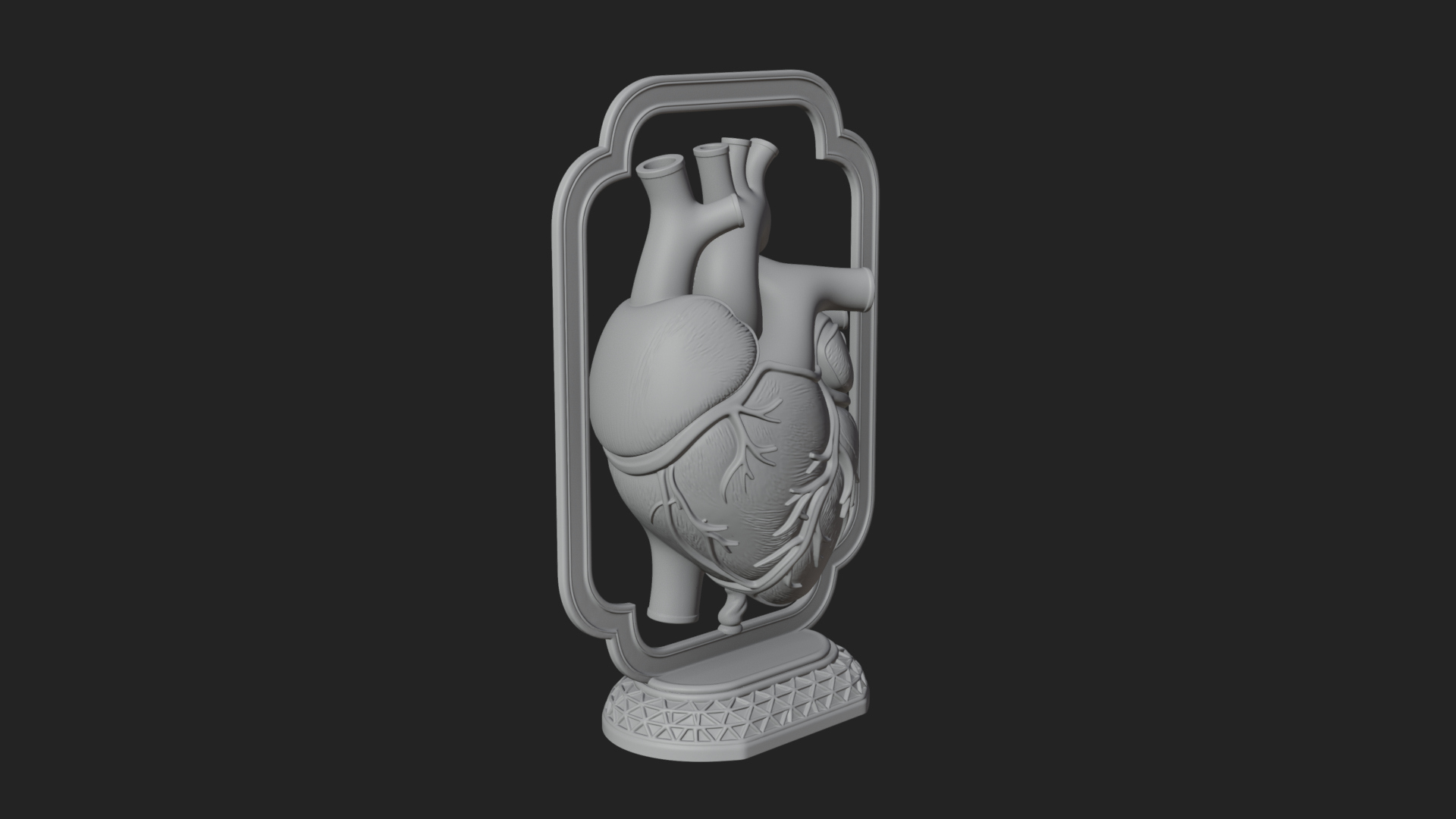 Anatomical Human Heart Model Design 25 3D Print Model 3D Model