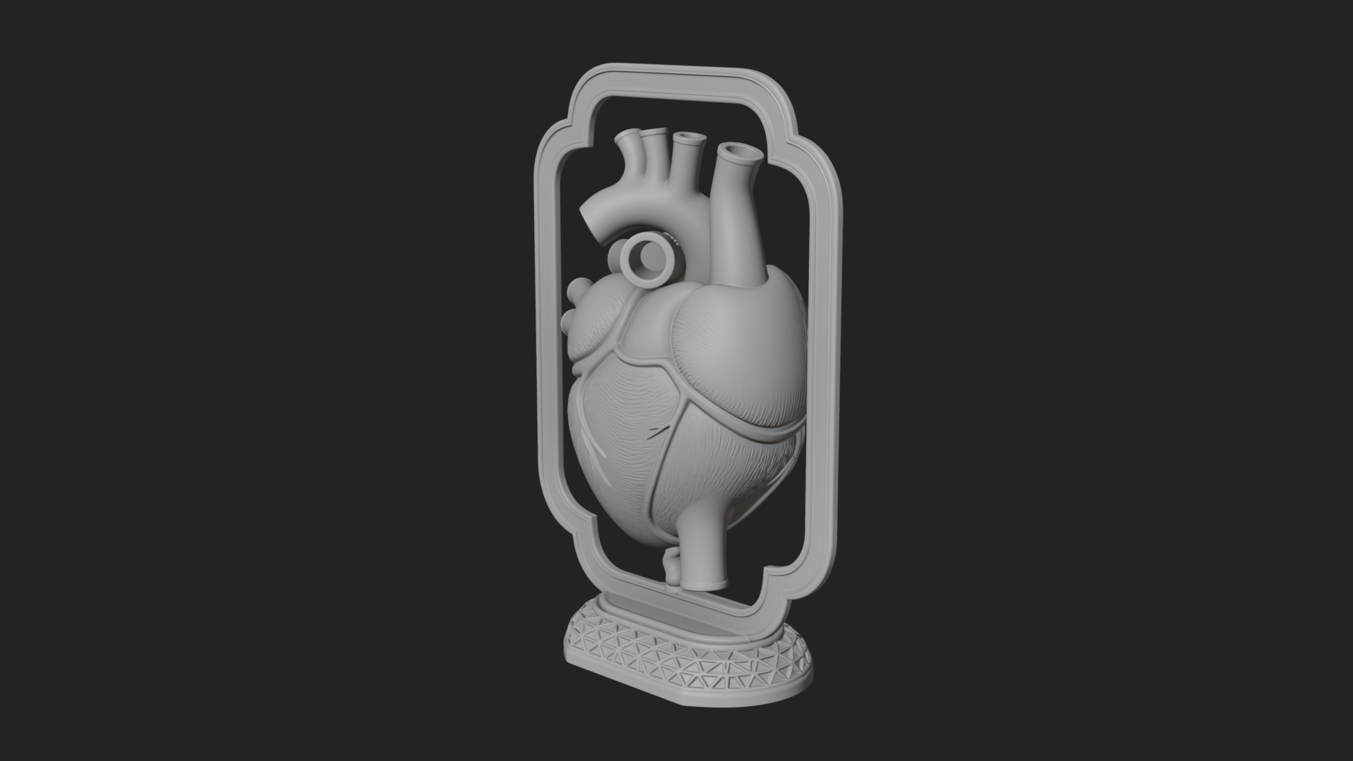 Anatomical Human Heart Model Design 25 3D Print Model 3D Model