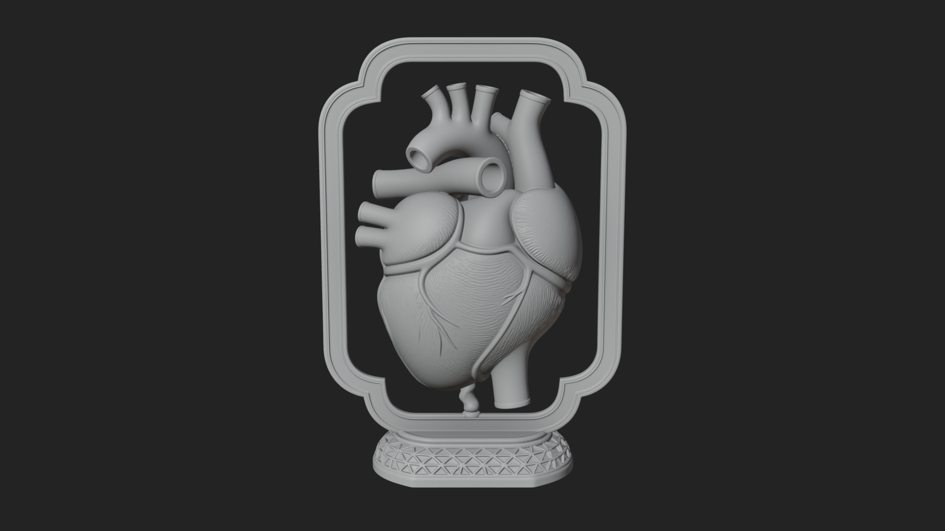 Anatomical Human Heart Model Design 25 3D Print Model 3D Model