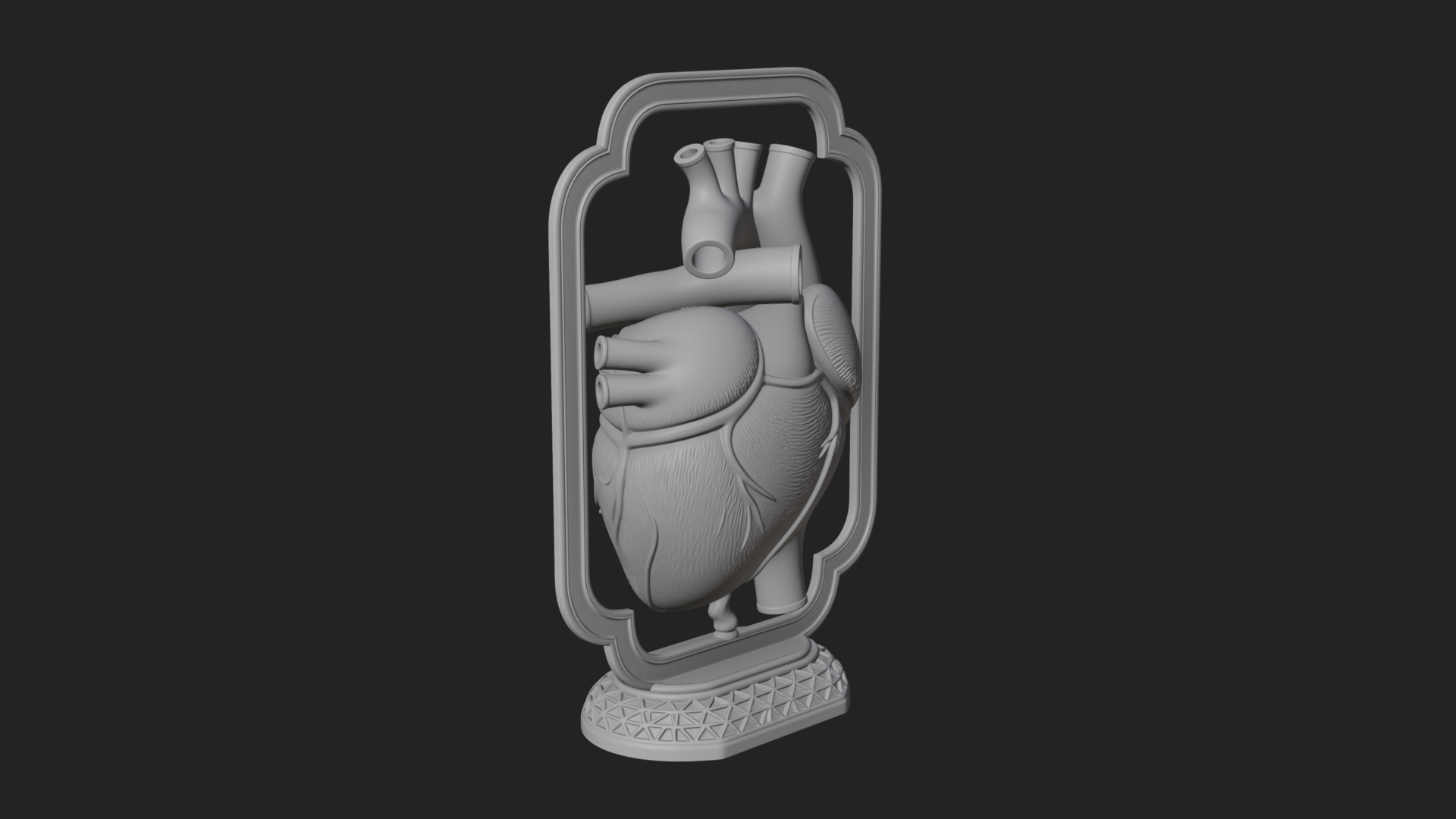Anatomical Human Heart Model Design 25 3D Print Model 3D Model
