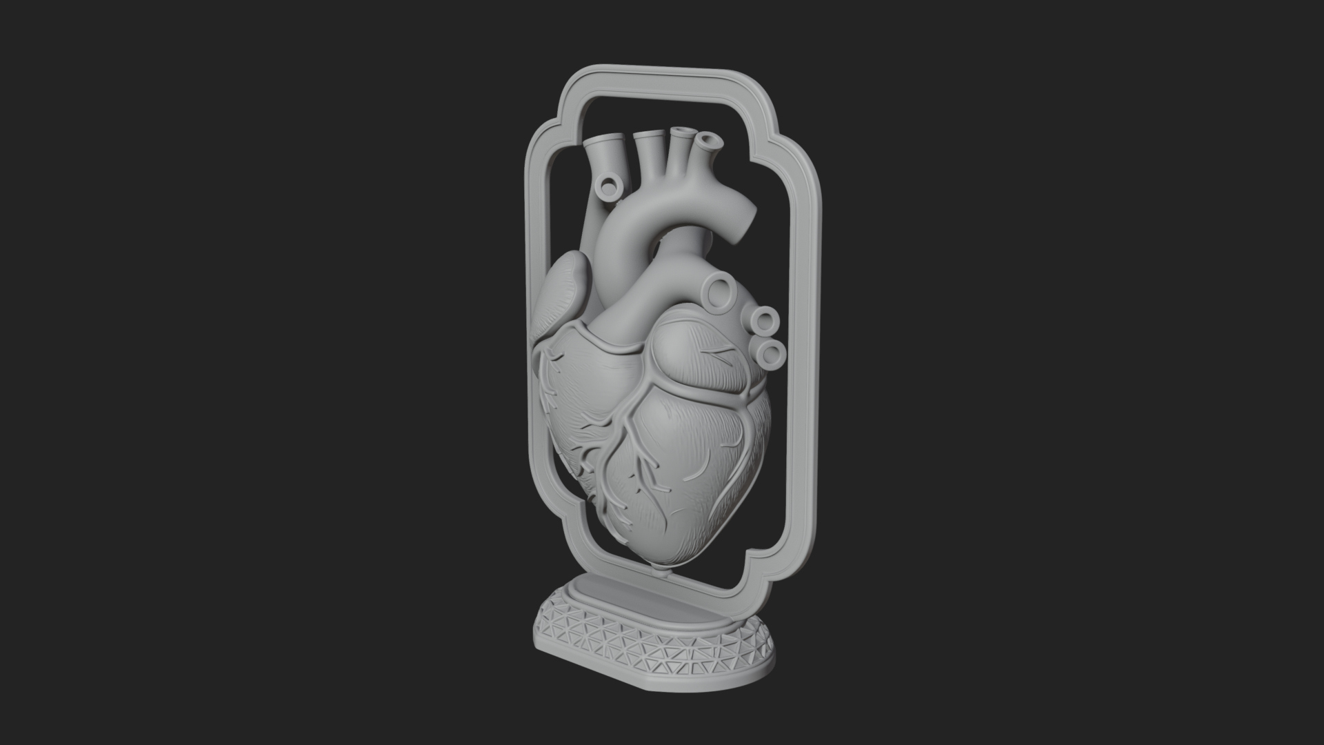 Anatomical Human Heart Model Design 25 3D Print Model 3D Model