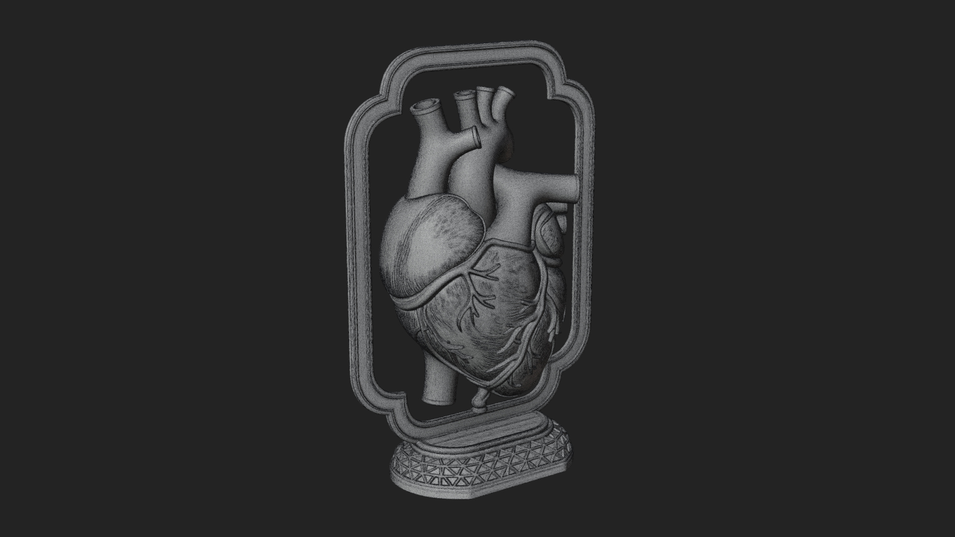 Anatomical Human Heart Model Design 25 3D Print Model 3D Model