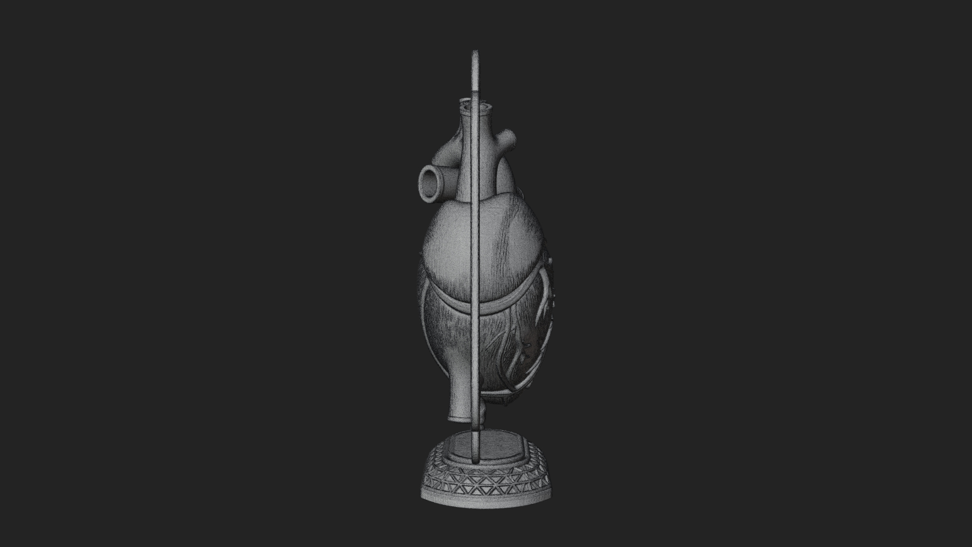 Anatomical Human Heart Model Design 25 3D Print Model 3D Model