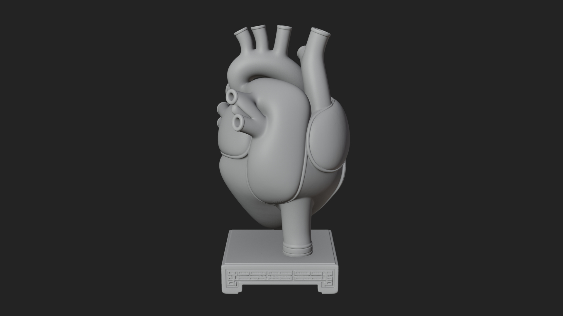 Anatomical Human Heart Model Design 26 3D Print Model 3D Model