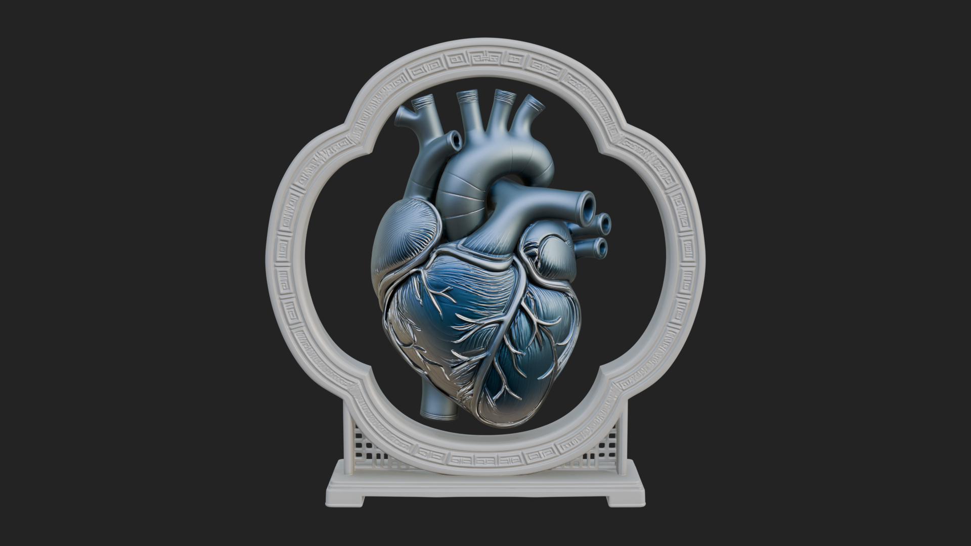 Anatomical Human Heart Model Design 27 3D Print Model 3D Model