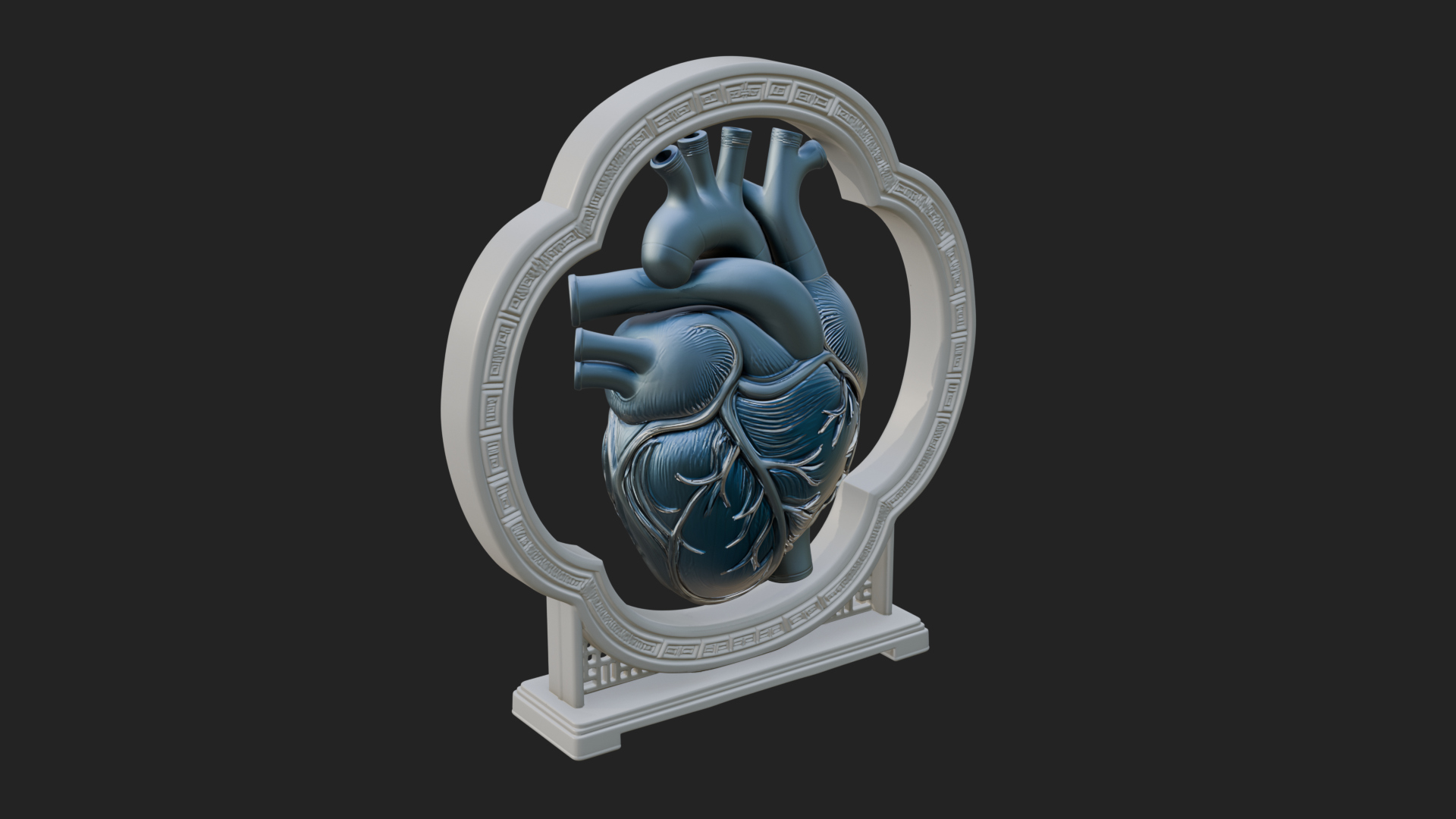 Anatomical Human Heart Model Design 27 3D Print Model 3D Model