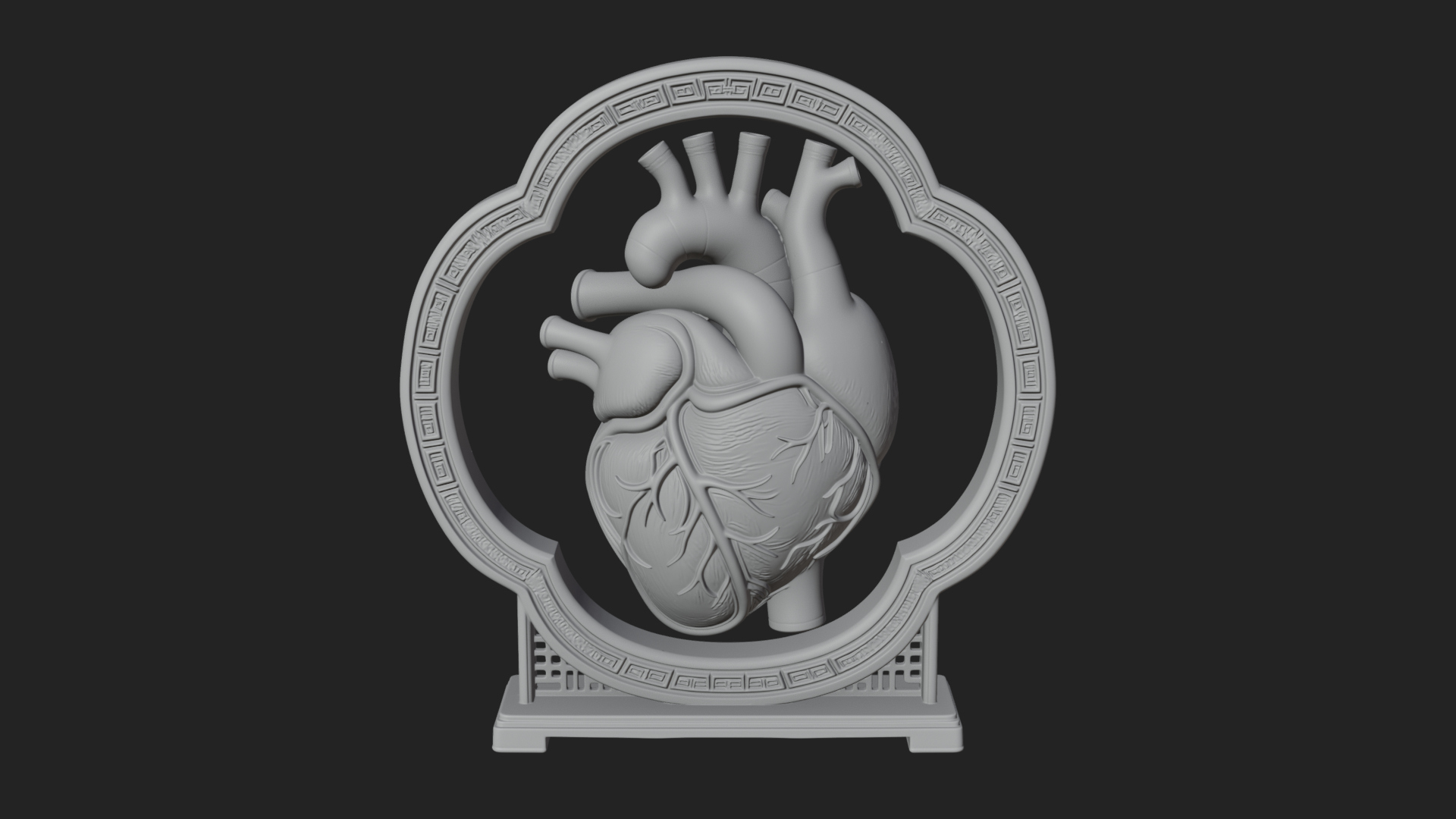 Anatomical Human Heart Model Design 27 3D Print Model 3D Model
