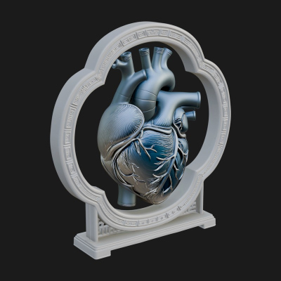 Anatomical Human Heart Model Design 27 3D Print Model