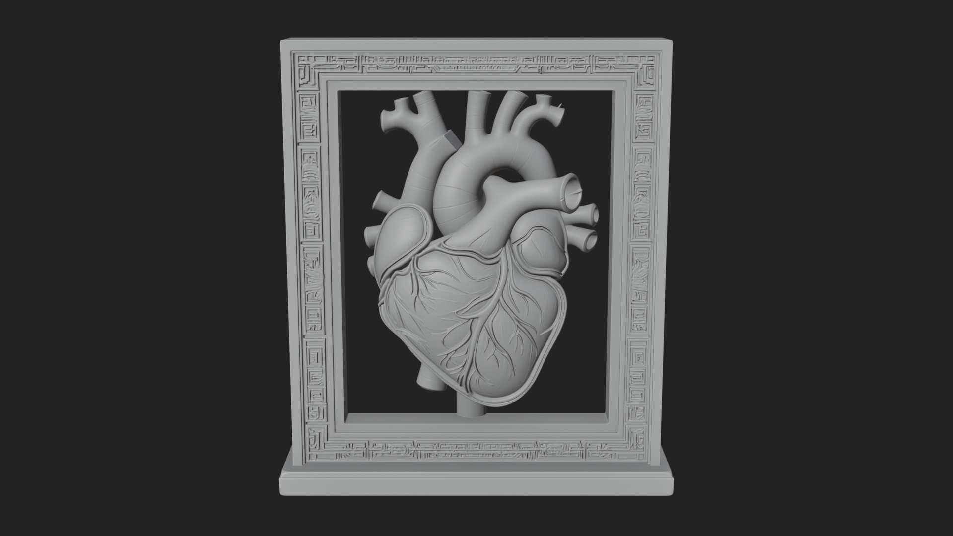 Anatomical Human Heart Model Design 28 3D Print Model 3D Model