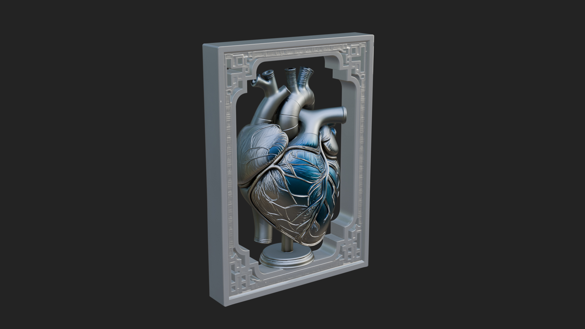 Anatomical Human Heart Model Design 29 3D Print Model 3D Model