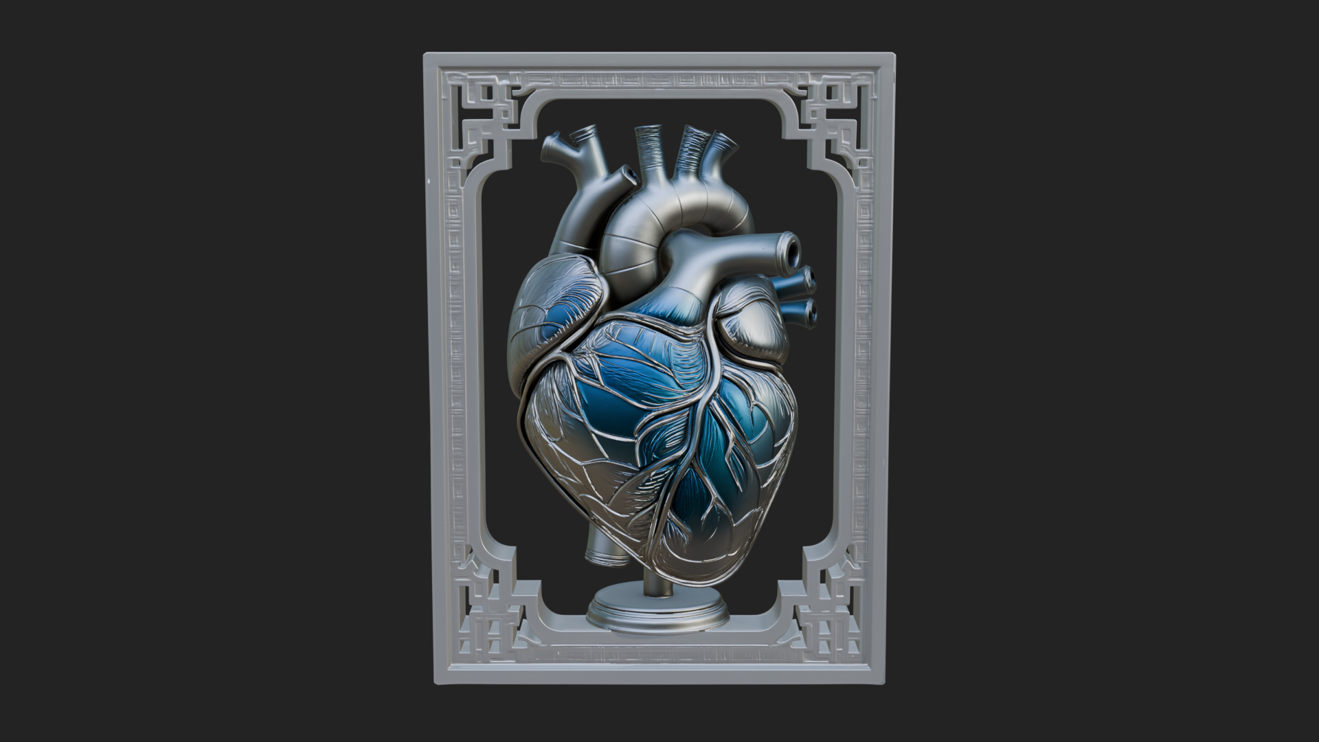 Anatomical Human Heart Model Design 29 3D Print Model 3D Model
