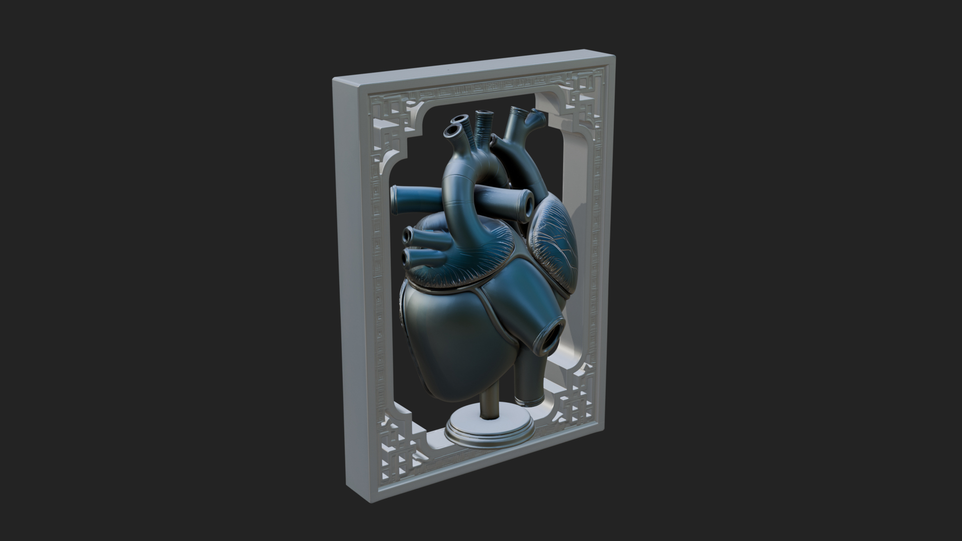 Anatomical Human Heart Model Design 29 3D Print Model 3D Model