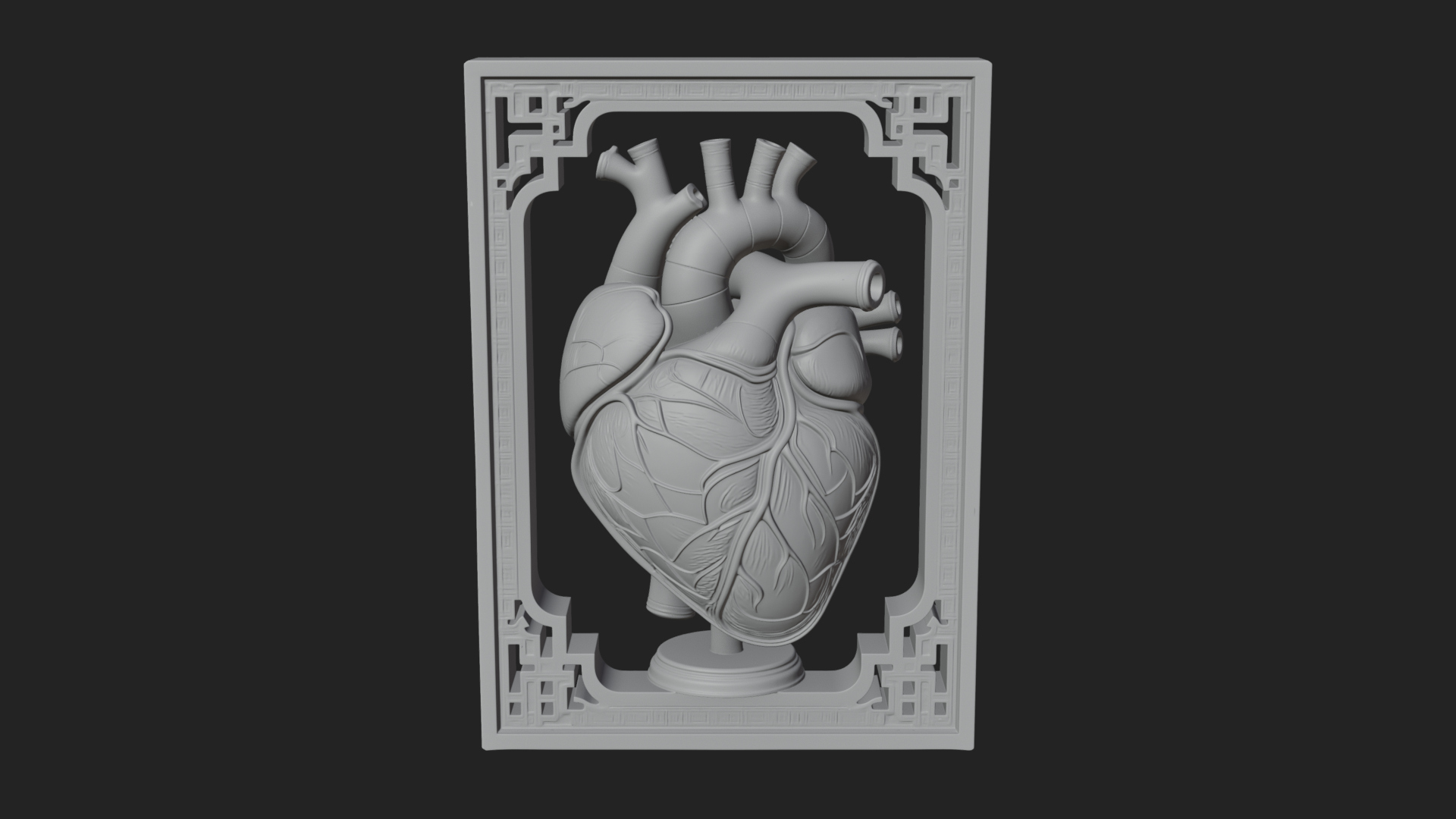 Anatomical Human Heart Model Design 29 3D Print Model 3D Model