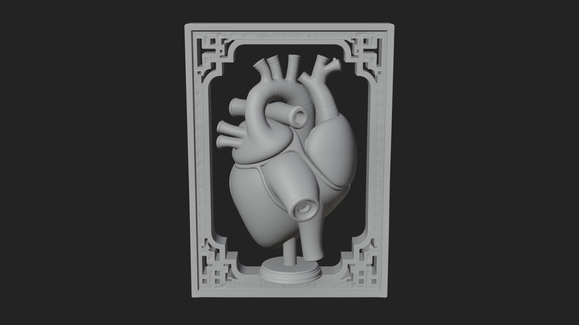 Anatomical Human Heart Model Design 29 3D Print Model 3D Model