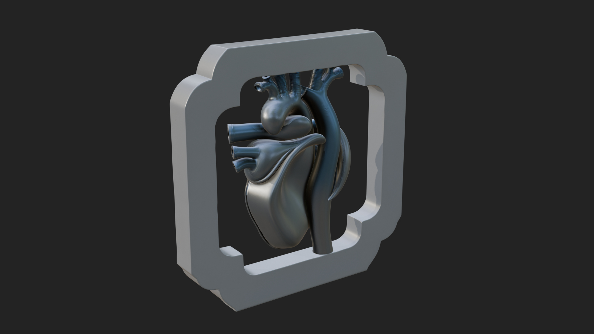 Anatomical Human Heart Model Design 30 3D Print Model 3D Model
