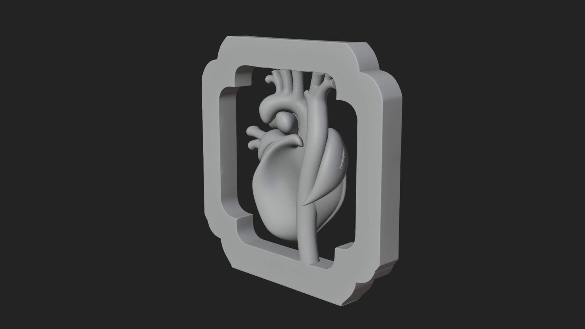 Anatomical Human Heart Model Design 30 3D Print Model 3D Model