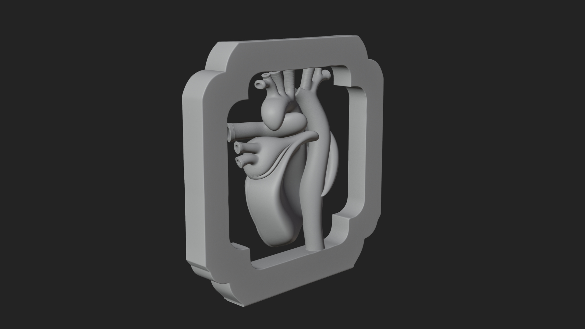 Anatomical Human Heart Model Design 30 3D Print Model 3D Model