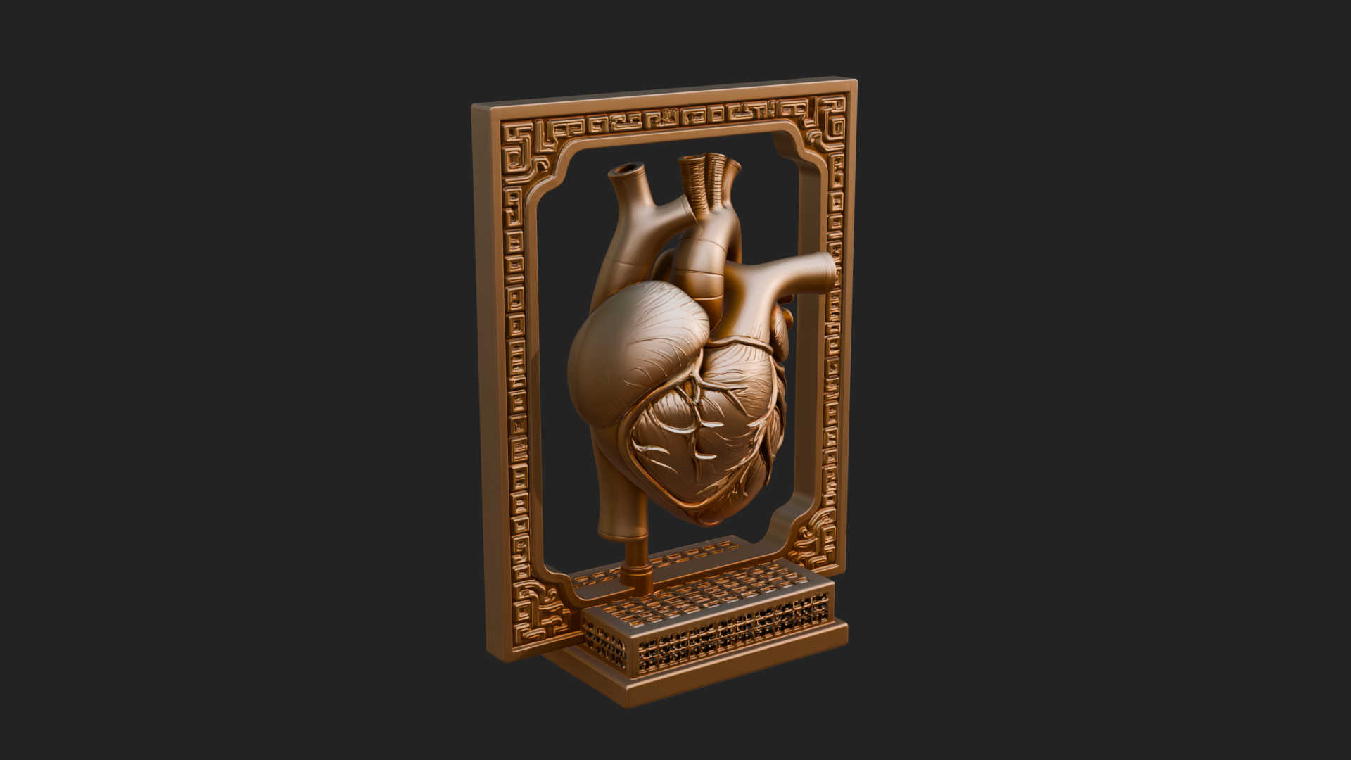 Anatomical Human Heart Model Design 31 3D Print Model 3D Model