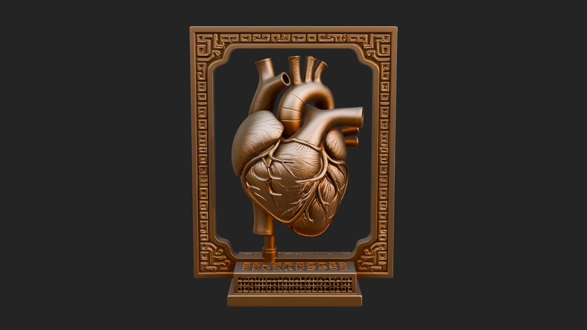 Anatomical Human Heart Model Design 31 3D Print Model 3D Model