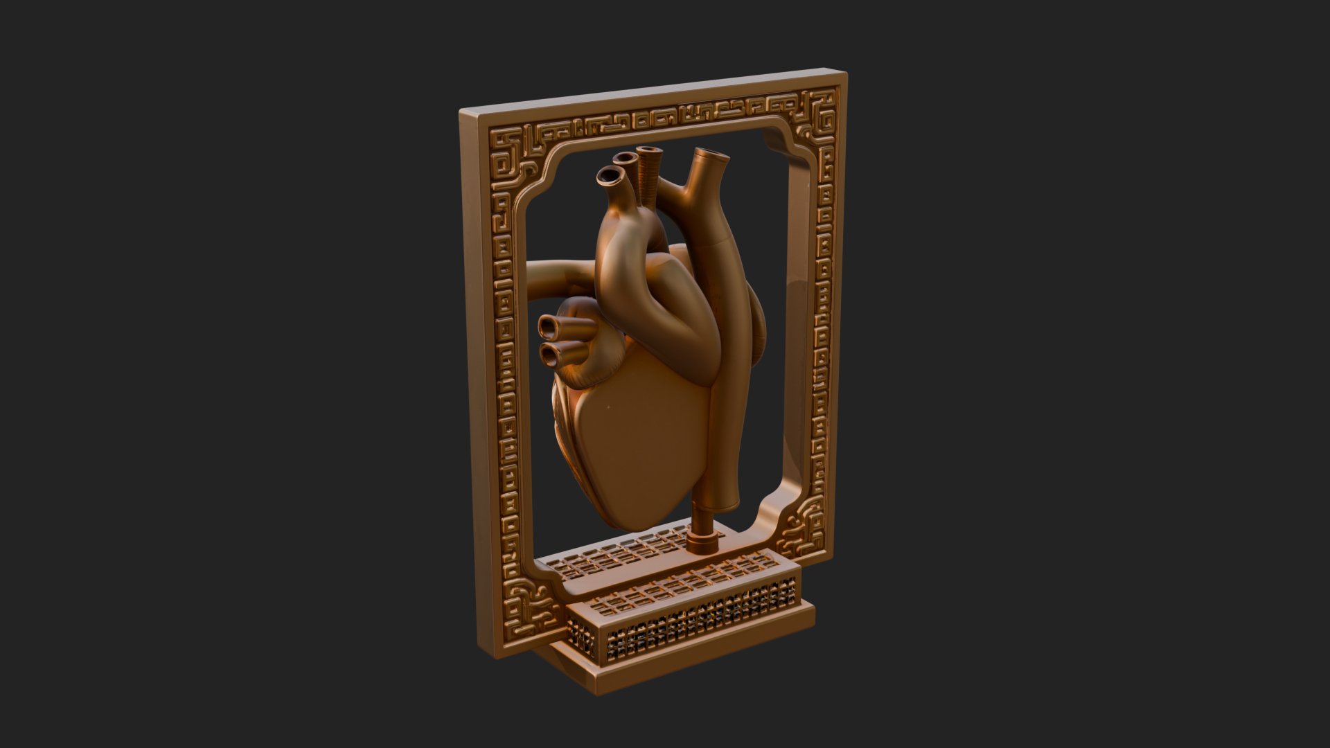 Anatomical Human Heart Model Design 31 3D Print Model 3D Model
