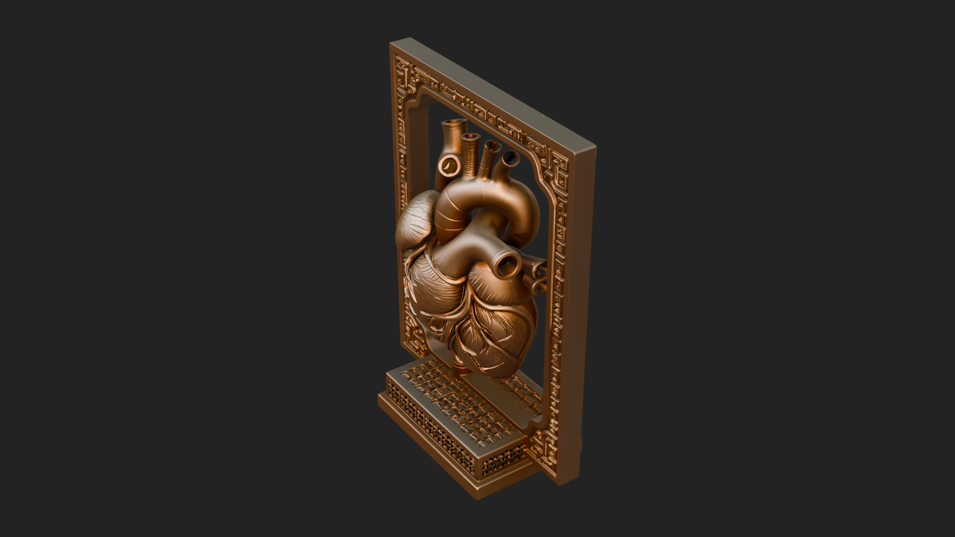 Anatomical Human Heart Model Design 31 3D Print Model 3D Model