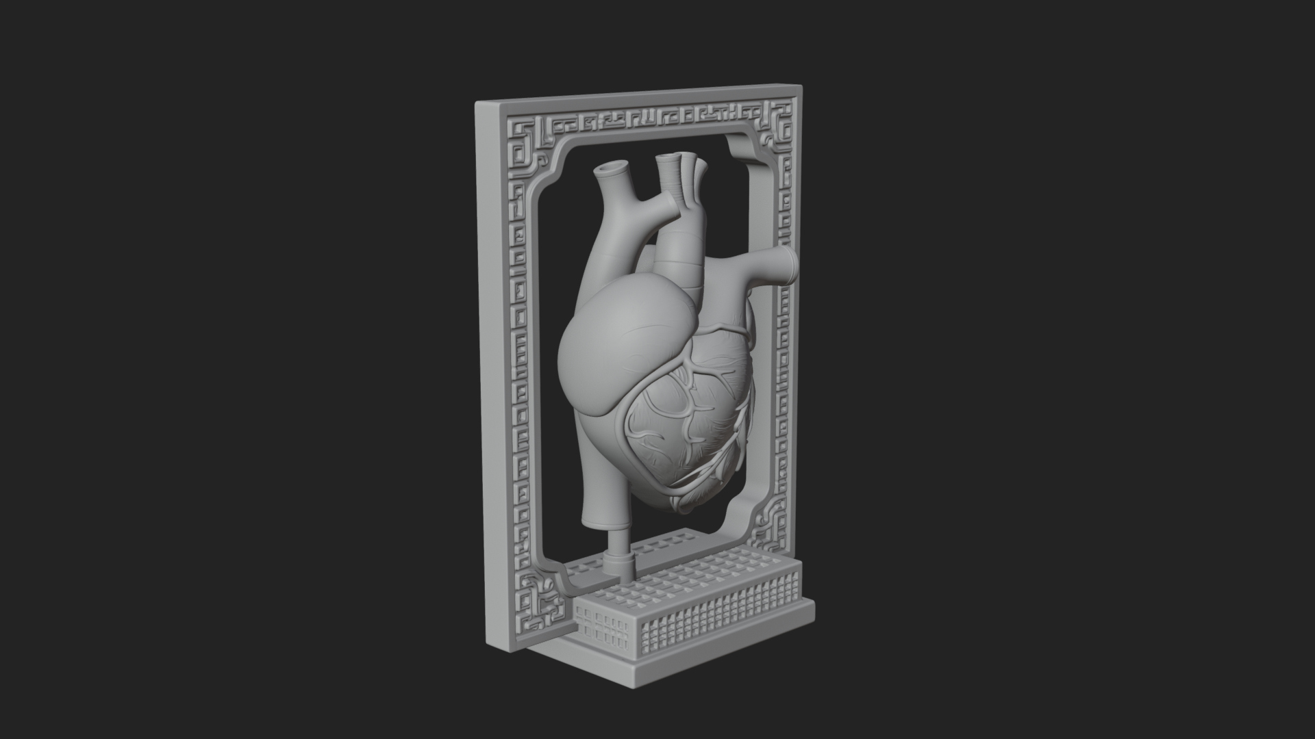 Anatomical Human Heart Model Design 31 3D Print Model 3D Model