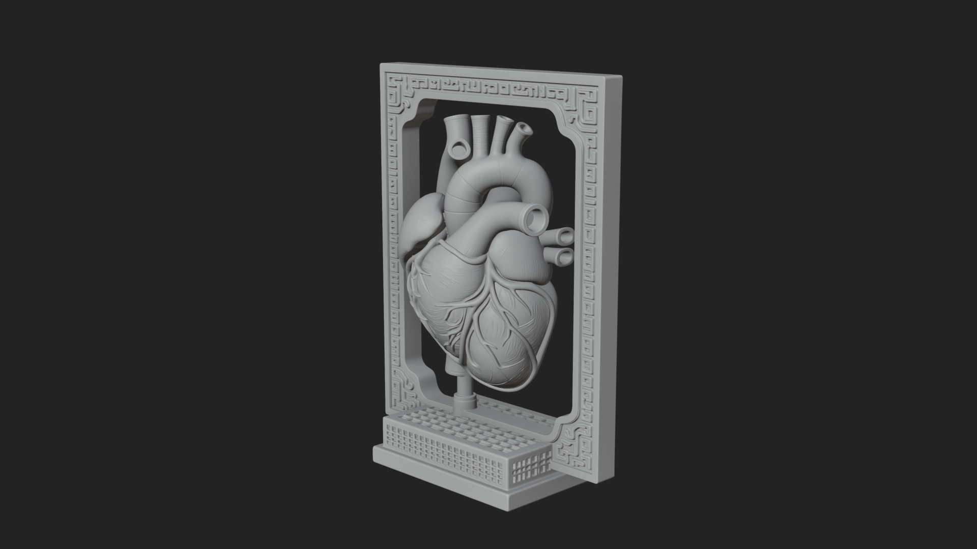 Anatomical Human Heart Model Design 31 3D Print Model 3D Model
