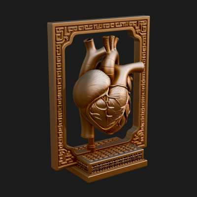 Anatomical Human Heart Model Design 31 3D Print Model