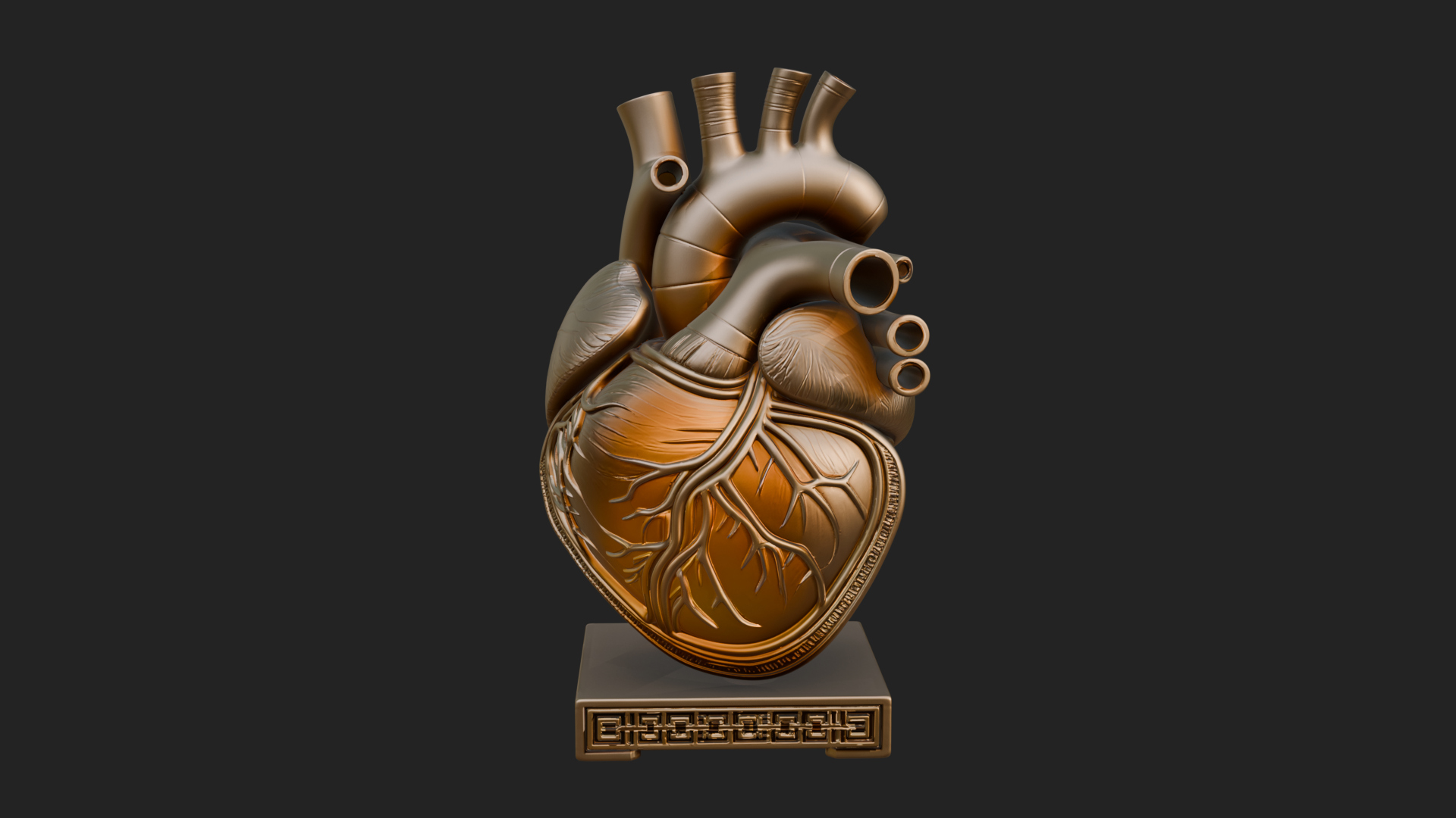 Anatomical Human Heart Model Design 33 3D Print Model 3D Model