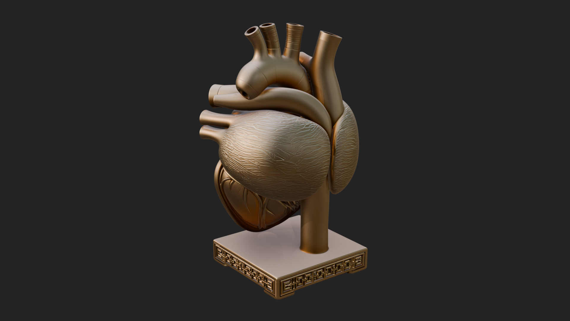 Anatomical Human Heart Model Design 33 3D Print Model 3D Model