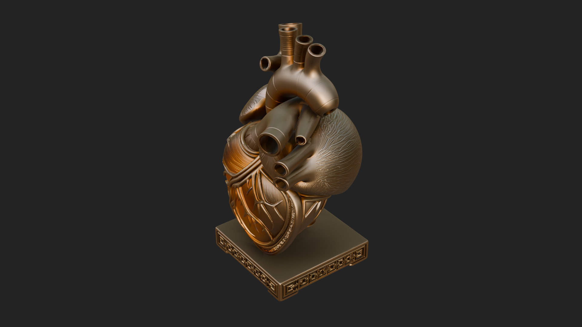 Anatomical Human Heart Model Design 33 3D Print Model 3D Model