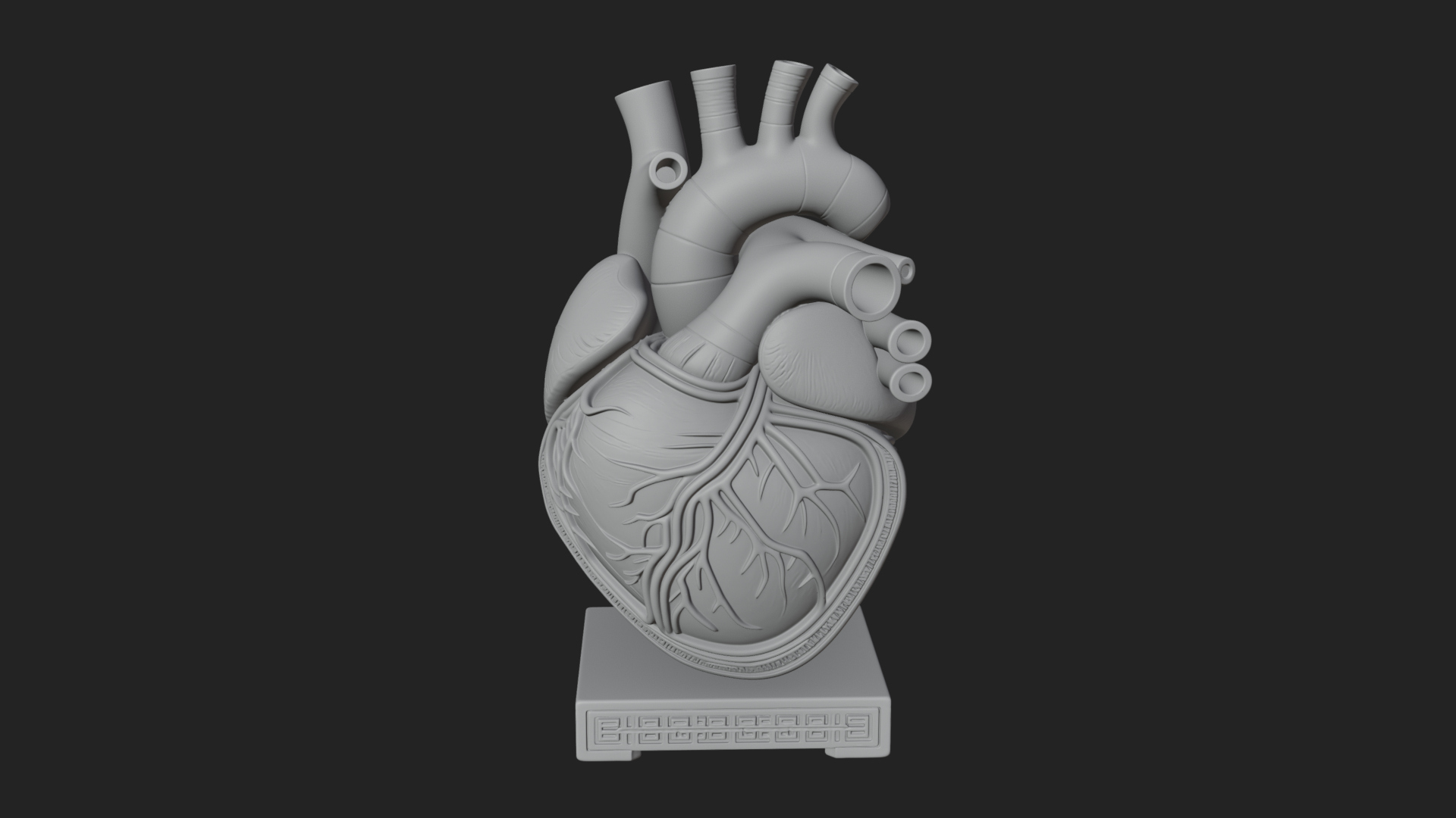 Anatomical Human Heart Model Design 33 3D Print Model 3D Model