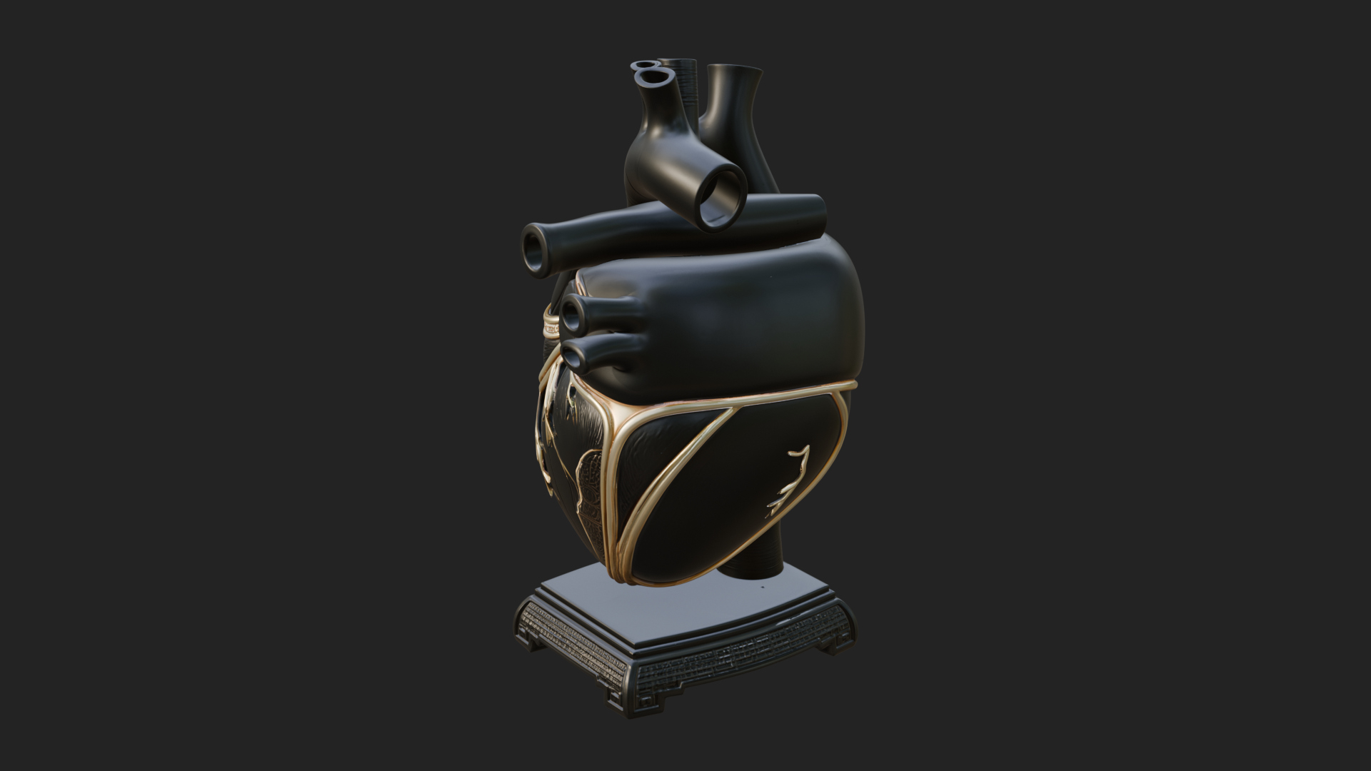 Anatomical Human Heart Model Design 35 3D Print Model 3D Model