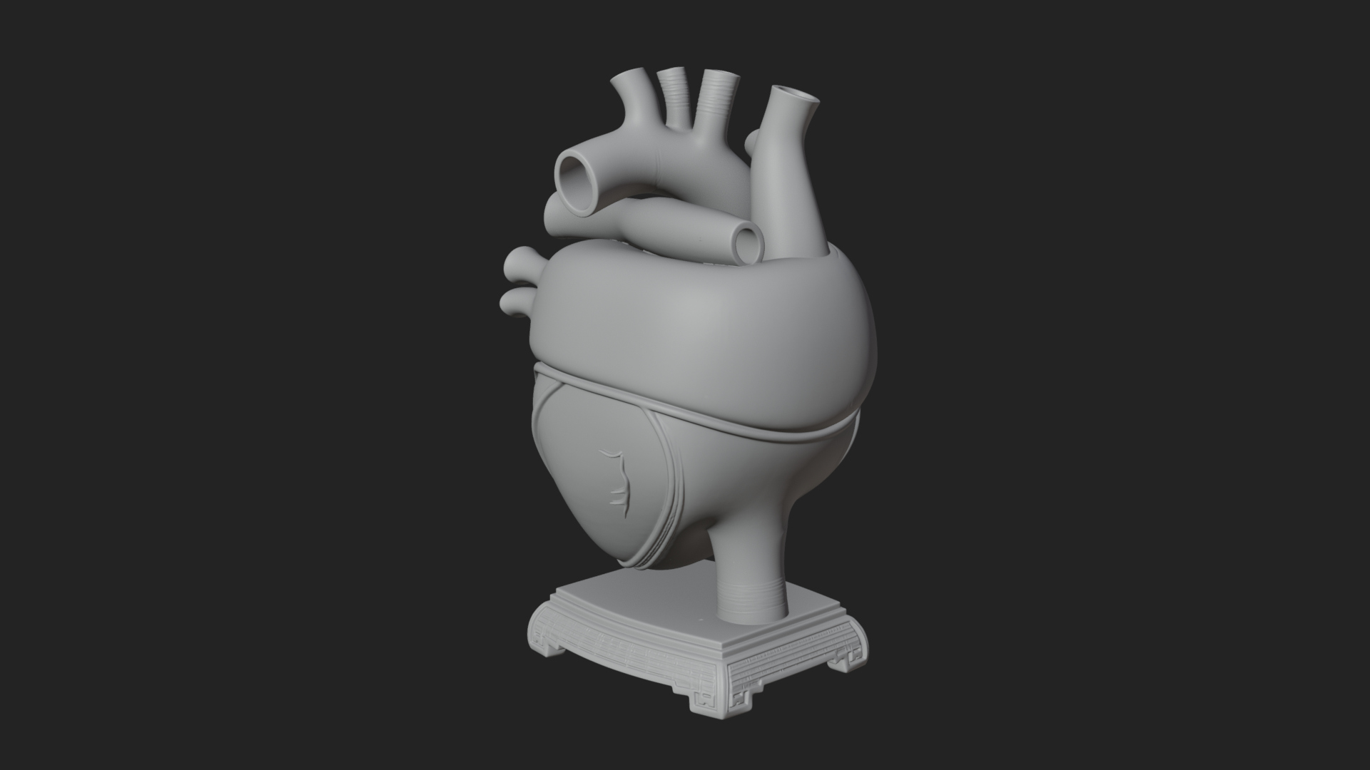 Anatomical Human Heart Model Design 35 3D Print Model 3D Model