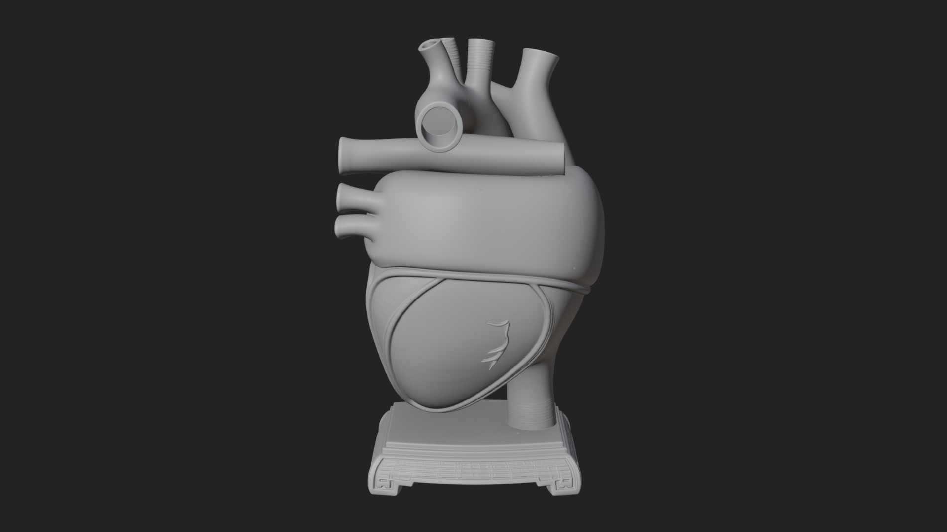 Anatomical Human Heart Model Design 35 3D Print Model 3D Model
