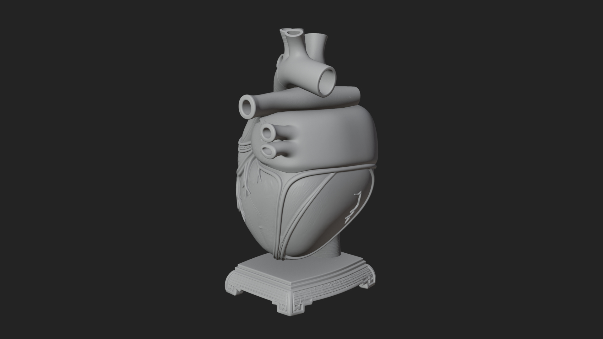 Anatomical Human Heart Model Design 35 3D Print Model 3D Model